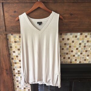 J. Jill Cream Tank Top Soft Knit Casual